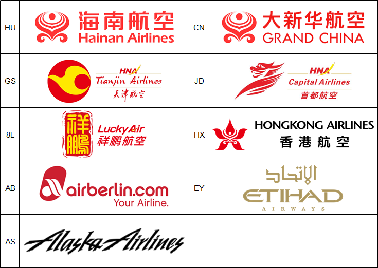 金鹏俱乐部合作航空公司 金鹏俱乐部合作航空公司