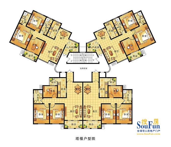 塔楼户型 塔楼户型