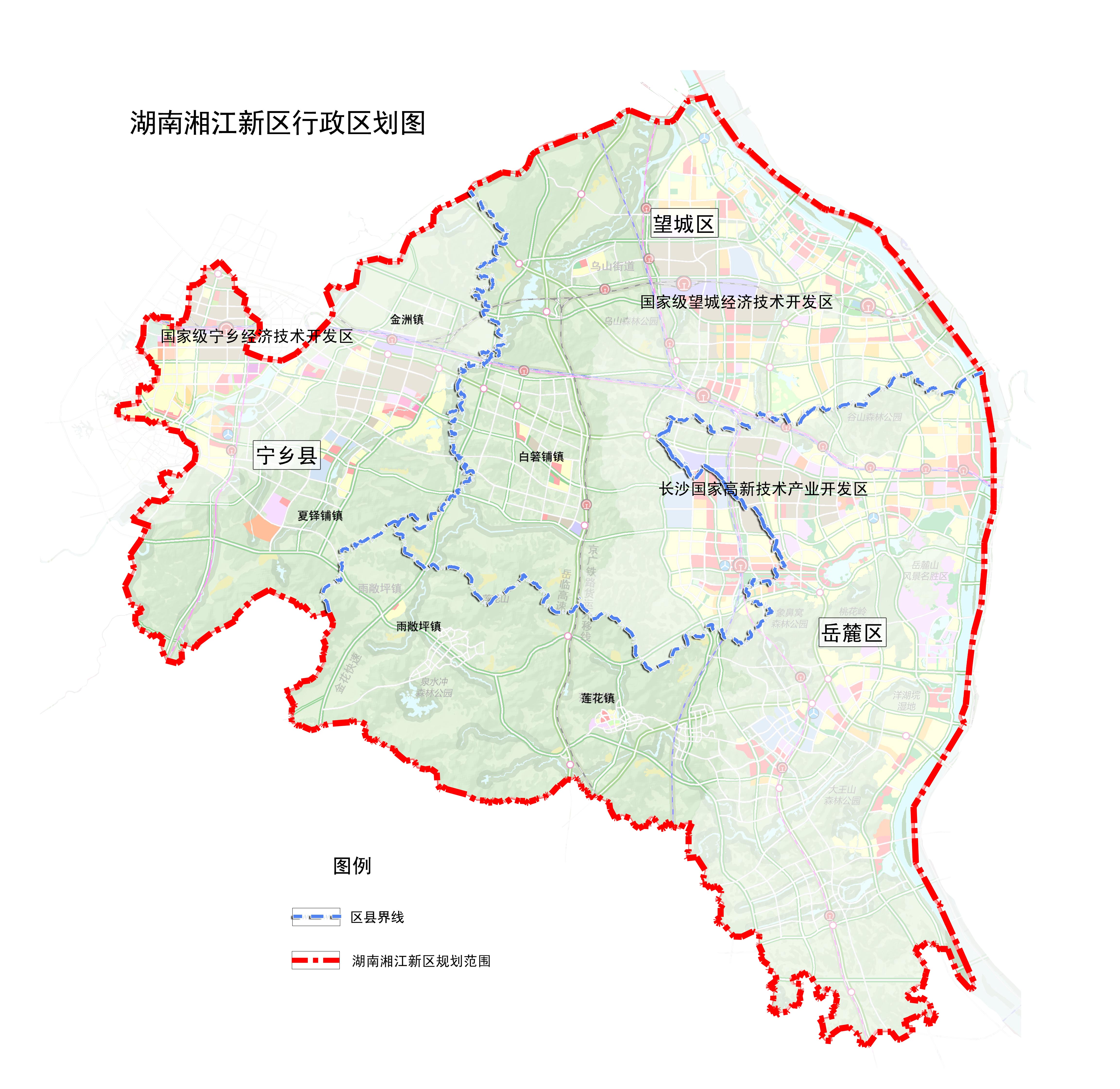 湖南湘江新区规划图 湖南湘江新区规划图