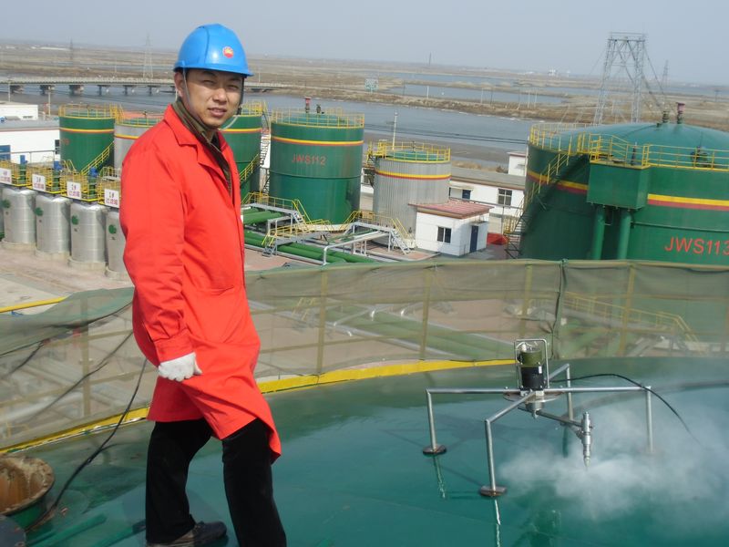 石油储罐顶部安全水刀作业 石油储罐顶部安全水刀作业