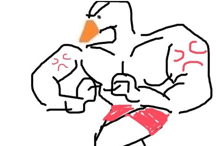 鸭子的身体怎么画图片 微博上很火的给鸭画身体图片1