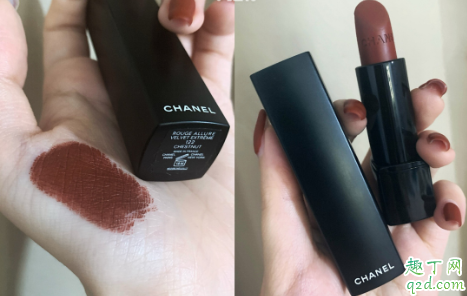 gucci哑光金管308和香奈儿122哪个好看 Gucci金管308和Chanel122口红试色对比4