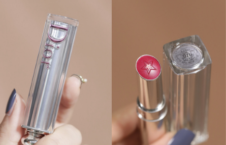 Dior2020新品银管唇膏976口红试色，不挑皮显嫩浆果色1