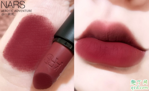 Nars黑管erotic adventure适合黄皮吗 Nars erotic adventure 口红试色4